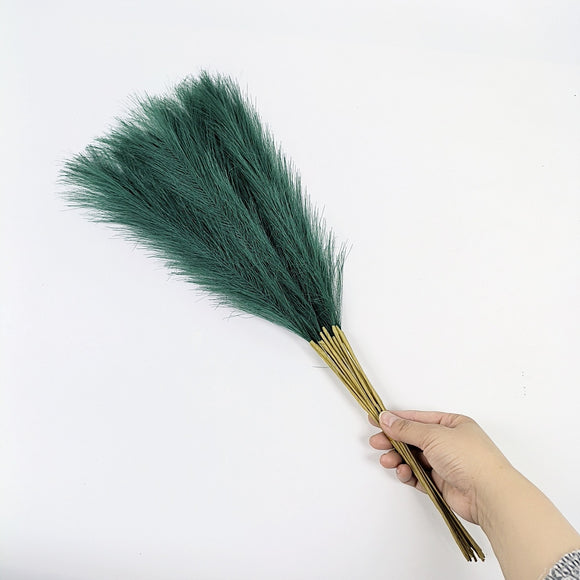 NNEDSZ 20 sticks Dark green Pampas Grass Bouquet-21.65