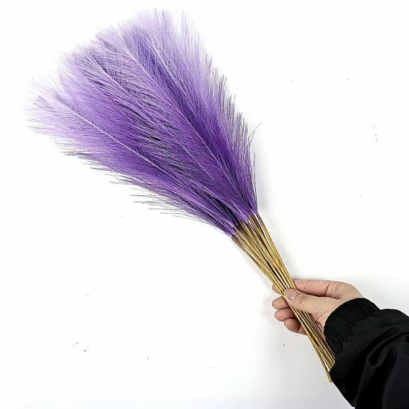 NNEDSZ 20 sticks Gradient purple Pampas Grass Bouquet-21.65