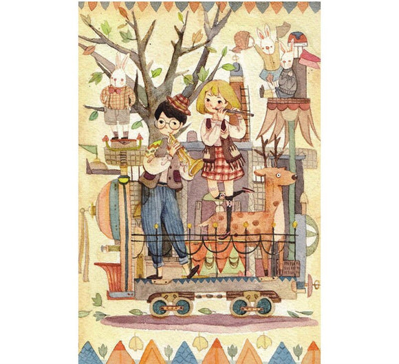 NNEDSZ 150-Piece Miniature Art Puzzle in Tube - Collectible Portable Puzzle for Art Lovers 10*15cm