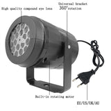NNEDSZ Indoor Snowstorm Projector Light - 16 Pattern Rotating LED Christmas Projection Lamp for Festive Decor