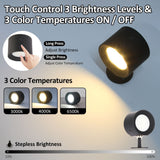 NNEDSZ Touch-Control LED Night Light with 3 Brightness Levels & 3 Color Temperatures - Adjustable Stepless Dimming for Home & Office