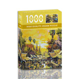 NNEDSZ 1000-Piece High-Quality Jigsaw Puzzle - Spruce forest river