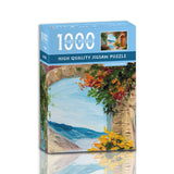 NNEDSZ 1000-Piece High-Quality Jigsaw Puzzle - Seaside Garden