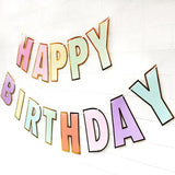 NNEDSZ Happy Birthday Party Decoration Set -  Fan Decorations, Hearts, Stars & Banner
