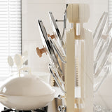NNEDSZ Wall-Mounted Pot Lid Organizer Rack - Kitchen Storage Holder with Adhesive Mount (31.5 x 20.8 x 3.5 cm)
