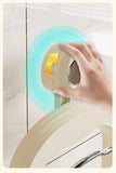 NNEDSZ Wall-Mounted Pot Lid Organizer Rack - Kitchen Storage Holder with Adhesive Mount (31.5 x 20.8 x 3.5 cm)