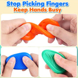 NNEDSZ Sensory Worry Stones for Kids | 6-Piece Fidget Stress Relief Set for Ages 3+(2 set, 12PCS in total)