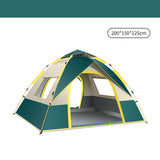 NNEDSZ Dark Green 2 Person Lightweight Camping Tent (200*150*125cm) | UV Protection Silver Coated, Dual Doors & Windows