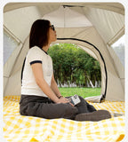 NNEDSZ Blue 2 Person Lightweight Camping Tent (200*150*125cm) | UV Protection Silver Coated, Dual Doors & Windows