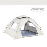 NNEDSZ Off-white 2 Person Lightweight Camping Tent (200*150*125cm) | UV Protection Silver Coated, Dual Doors & Windows