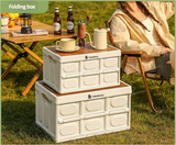NNEDSZ Collapsible White Outdoor Storage Box | Large Capacity, Foldable to 6cm, Durable Design