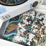 NNEDSZ 500 Piece Zodiac Circle Jigsaw Puzzle - Colorful Astrology Sun and Moon Jigsaw Puzzle for Adults and Kids