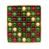 NNEDSZ 49-Piece Christmas Ornament Set - 3cm Red, Green,Gold Baubles for Christmas Tree Decoration