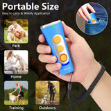 NNEDSZ Blue Portable Ultrasonic Dog Training Device - Anti-Barking & Obedience Trainer with LED Indicator, Easy to Carry