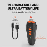 NNEDSZ Gray Rechargeable Ultrasonic Dog Trainer with LED Flashlight & Laser - Anti-Barking Device for Effective Dog Training