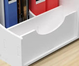 NNEDSZ Multi-Functional Desktop Organizer with Document and Stationery Storage - Compact Desk Shelf, 39.5x31x24cm