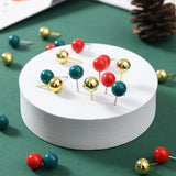 NNEDSZ B41025 Christmas Stationery Set - Festive Binder Clips, Paper Clips, and Push Pins in Holiday Colors(2 set)
