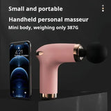 NNEDSZ Classic White Massage Gun - 6-Speed Deep Tissue Massager with 4 Professional Massage Heads
