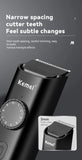 NNEDSZ KM-1247 Rechargeable Hair and Beard Trimmer - Precision Grooming Kit with USB Charging Cable, Cleaning Brush, and Oil