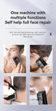 NNEDSZ KM-1247 Rechargeable Hair and Beard Trimmer - Precision Grooming Kit with USB Charging Cable, Cleaning Brush, and Oil