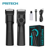 NNEDSZ PRITECH Adjustable Length Hair Trimmer - USB Rechargeable Grooming Tool with DLC Coated Blade