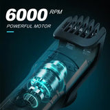 NNEDSZ PRITECH Adjustable Length Hair Trimmer - USB Rechargeable Grooming Tool with DLC Coated Blade