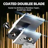 NNEDSZ WL-1670 Gold Professional Hair Clipper Set with Adjustable Guards - USB Rechargeable Trimmer with Charging Dock