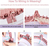 NNEDSZ Sentro Knitting Machine - DIY Loom for Hats, Scarves, and More | 40 Needle Knitter for Kids & Adults