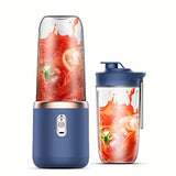 NNEDSZ 1 x Portable USB Blue Rechargeable Juicer Cup,Portable Blender for Smoothies and Juices - USB Rechargeable, Powerful & Compact
