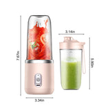 NNEDSZ 1 x Portable USB Pink Rechargeable Juicer Cup,Portable Blender for Smoothies and Juices - USB Rechargeable, Powerful & Compact