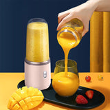 NNEDSZ 1 x Portable USB Pink Rechargeable Juicer Cup,Portable Blender for Smoothies and Juices - USB Rechargeable, Powerful & Compact
