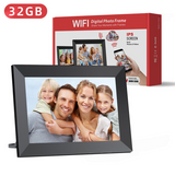 NNEDSZ Black 32GB Storage 10-Inch WiFi Digital Photo Frame | HD Display + Remote Photo/Video Sharing via App |