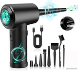 NNEDSZ Electric Air Duster for Cleaning Computers, Keyboards, Car Interiors - Wireless and Portable Blower