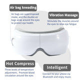 NNEDSZ Eye Massager with Vibration and Heat Compression - Air Pressure Eye Therapy Device for Relaxation and Eye Care
