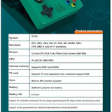 NNEDSZ X6 white Handheld Gaming Console - 3.5-Inch HD Screen, Dual Joysticks, Multi-Emulator Support, 32GB Storage