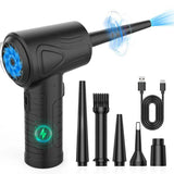 NNEDSZ Electric Air Duster for Cleaning Computers, Keyboards, Car Interiors - Wireless and Portable Blower