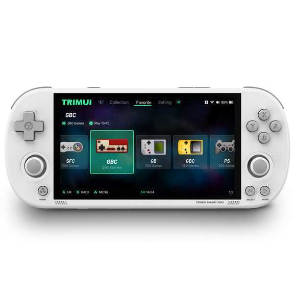 NNEDSZ 256G White AMPOWN TRIMUI SMART PRO Portable Gaming Console - Retro PS1 & Arcade Handheld PSP Gaming Device