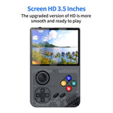 NNEDSZ 128G White MPOWN M19 Handheld Gaming Console - Retro Arcade & PSP Emulator, 3.5-Inch HD Screen, TV Connectivity, Portable 3D Gaming Device