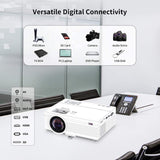 NNEDSZ Portable Mini Projector with Multi-Interface Connectivity for Home Theater and Business Use with Wi-Fi Connectivity