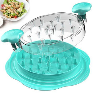 NNEDSZ 2pcs blue New Chicken Shredder - Effortless Chicken Breast Shredding Tool for Meal Prep and Baby Food