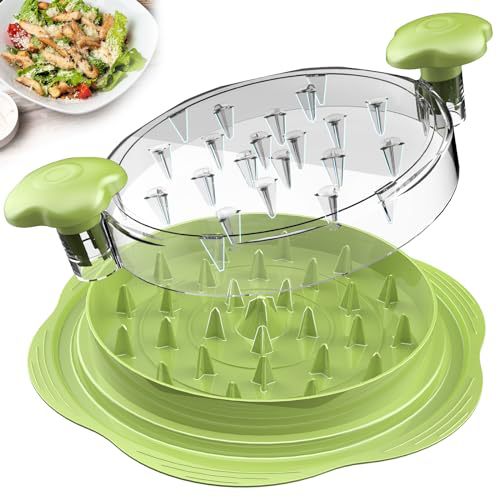 NNEDSZ 2pcs Green New Chicken Shredder - Effortless Chicken Breast Shredding Tool for Meal Prep and Baby Food