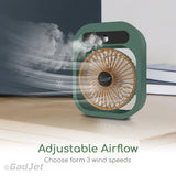 NNEDSZ Blue color USB 2-in-1 Misting Fan & Humidifier – Portable Cooling and Humidifying Solution