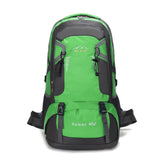 NNEDSZ Large 60L Green Waterproof Hiking Backpack for Travel, Camping, and Outdoor Adventures - Durable and Lightweight