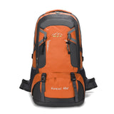 NNEDSZ Large 60L Orange Waterproof Hiking Backpack for Travel, Camping, and Outdoor Adventures - Durable and Lightweight