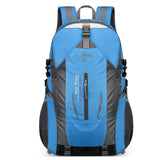 NNEDSZ Blue Lightweight Hiking Backpack - Waterproof Outdoor Travel & Camping Bag with Multi-Compartment Design