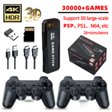 NNEDSZ 4K 3D Wireless Retro Game Console - 30,000+ Games with Dual Controllers, Supports PSP/PS1/N64 & 28+ Emulators
