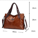 NNEDSZ Classic Vintage PU Leather Handbag-Spacious Shoulder and Crossbody Tote for Women (Green)
