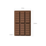 NNEDSZ (5 PCS )YH913 Silicone Chocolate Bar Mold - BPA-Free, Heat-Resistant, Non-Stick Baking Tray, Measures 25.8 cm x 17 cm x 1.5 cm