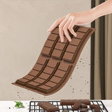 NNEDSZ (5 PCS )YH913 Silicone Chocolate Bar Mold - BPA-Free, Heat-Resistant, Non-Stick Baking Tray, Measures 25.8 cm x 17 cm x 1.5 cm