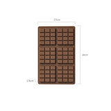 NNEDSZ (5 PCS )YH917 Silicone Chocolate Bar Mold - BPA-Free, Heat-Resistant, Non-Stick Baking Tray, Measures 26 cm x 17 cm x 1.5 cm